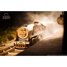 Locomotive à vapeur train V-Express Puzzle 3D bois UGEARS UGEARS UG-70058 - 6