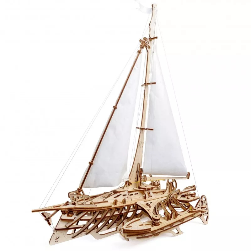 Boat sailing Trimaran Merihobus Puzzle 3D wood UGEARS UGEARS UG-70059 - 1 Boat sailing Trimaran Merihobus Puzzle 3D wood UGEARS UGEARS UG-70059 - 1