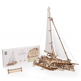 Boat sailing Trimaran Merihobus Puzzle 3D wood UGEARS UGEARS UG-70059 - 6