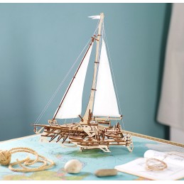 Bateau voilier Trimaran Mérihobus Puzzle 3D bois UGEARS UGEARS UG-70059 - 7