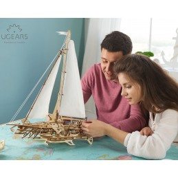 Boat sailing Trimaran Merihobus Puzzle 3D wood UGEARS UGEARS UG-70059 - 8