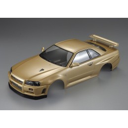 Body Nissan Skyline R34 Gold 1/10 195 mm Killerbody Killerbody KB48645 - 1