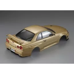 Body Nissan Skyline R34 Gold 1/10 195 mm Killerbody Killerbody KB48645 - 2