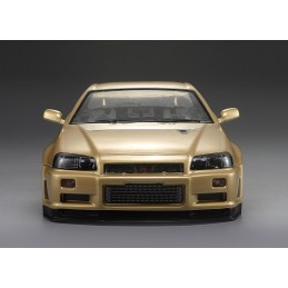 Body Nissan Skyline R34 Gold 1/10 195 mm Killerbody Killerbody KB48645 - 3