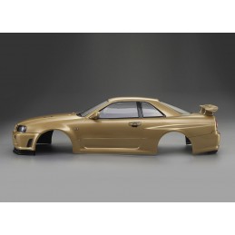 Body Nissan Skyline R34 Gold 1/10 195 mm Killerbody Killerbody KB48645 - 5