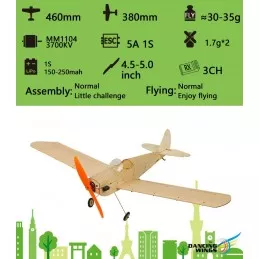 Mini Spacewalker 460 mm balsa DW Hobby laser cutting DW Hobby - Dancing Wings Hobby K0901 - 4