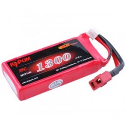 Li - Po 1300mAh 35 c 2S 7 .4V (Dean) Kypom Kypom Batteries KT1300/35-2S - 1