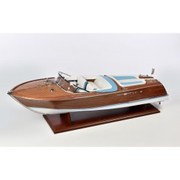 RIVA AQUARAMA Vitesse Maquette bateau en bois italien NAUTICA Handmade 21" 