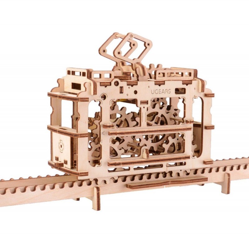 Tram sur rails Puzzle 3D bois UGEARS UGEARS UG-70008 - 1