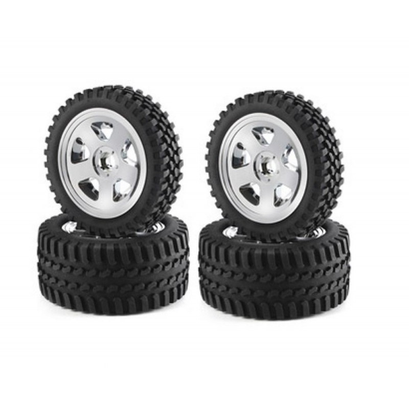 Wheels buggy chrome 5-spoke 1/10 (4) Carson Carson 500900028 - 1