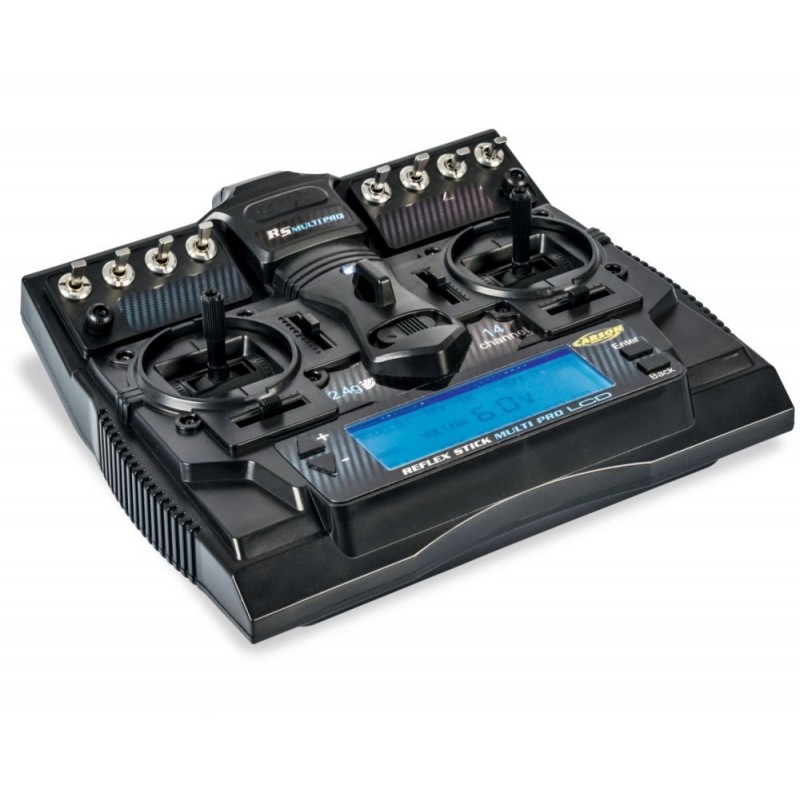 Radio voiture Reflex Stick multi pro LCD 2.4Ghz 14ch Carson Carson 500501004 - 1
