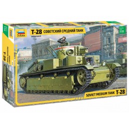Tank heavy Soviet T-28 1 / 35 Zvezda Zvezda Z3694 - 1