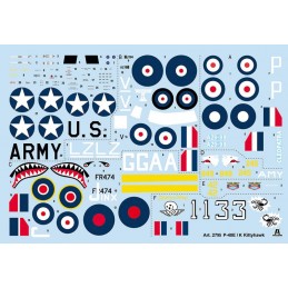 Plane P-40E/K 1/48 Italeri Kittyhawk Italeri I2795 - 3