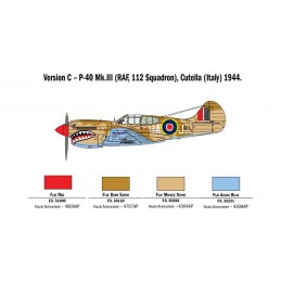 Plane P-40E/K 1/48 Italeri Kittyhawk Italeri I2795 - 6