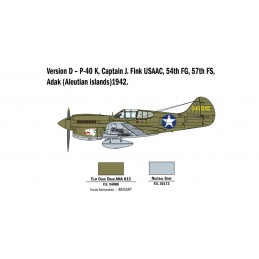 Avion P-40E/K Kittyhawk 1/48 Italeri Italeri I2795 - 7
