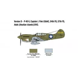 Plane P-40E/K 1/48 Italeri Kittyhawk Italeri I2795 - 7