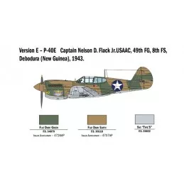 Plane P-40E/K 1/48 Italeri Kittyhawk Italeri I2795 - 8