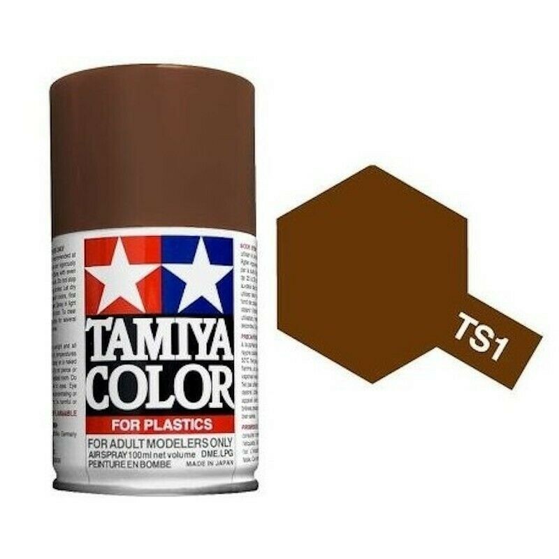 Paint bomb red matte Brown TS1 Tamiya Tamiya 85001 - 1