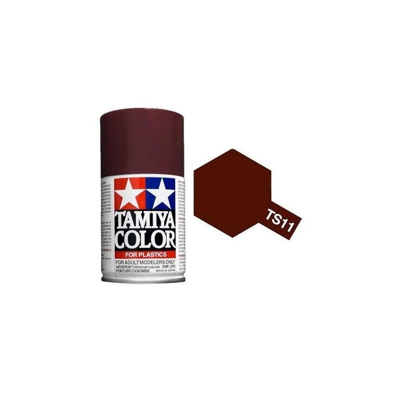 Peinture bombe Marron brillant TS11 Tamiya Tamiya 85011 - 1