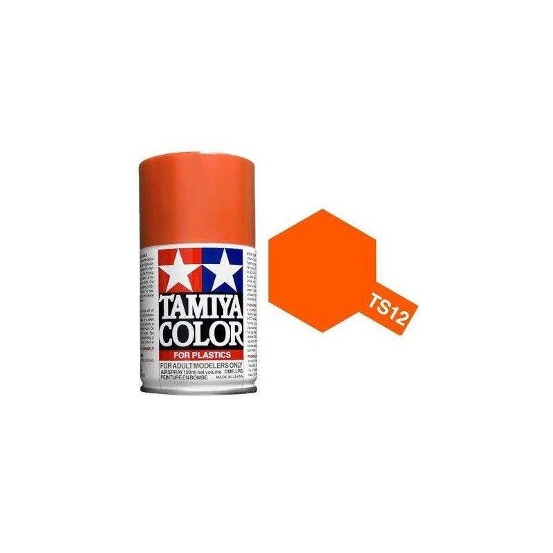 Peinture bombe Orange brillant TS12 Tamiya Tamiya 85012 - 1