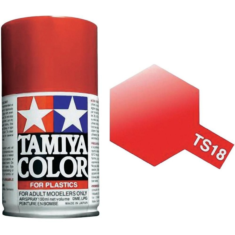 Paint bomb red shiny Metal TS18 Tamiya Tamiya 85018 - 1