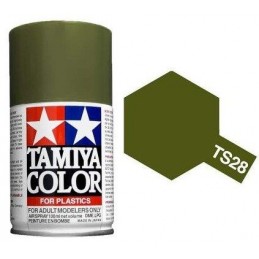 Peinture bombe Vert Olive mat TS28 Tamiya Tamiya 85028 - 1