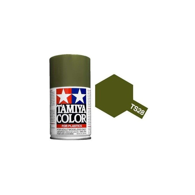 Paint bomb Olive Green matte TS28 Tamiya Tamiya 85028 - 1