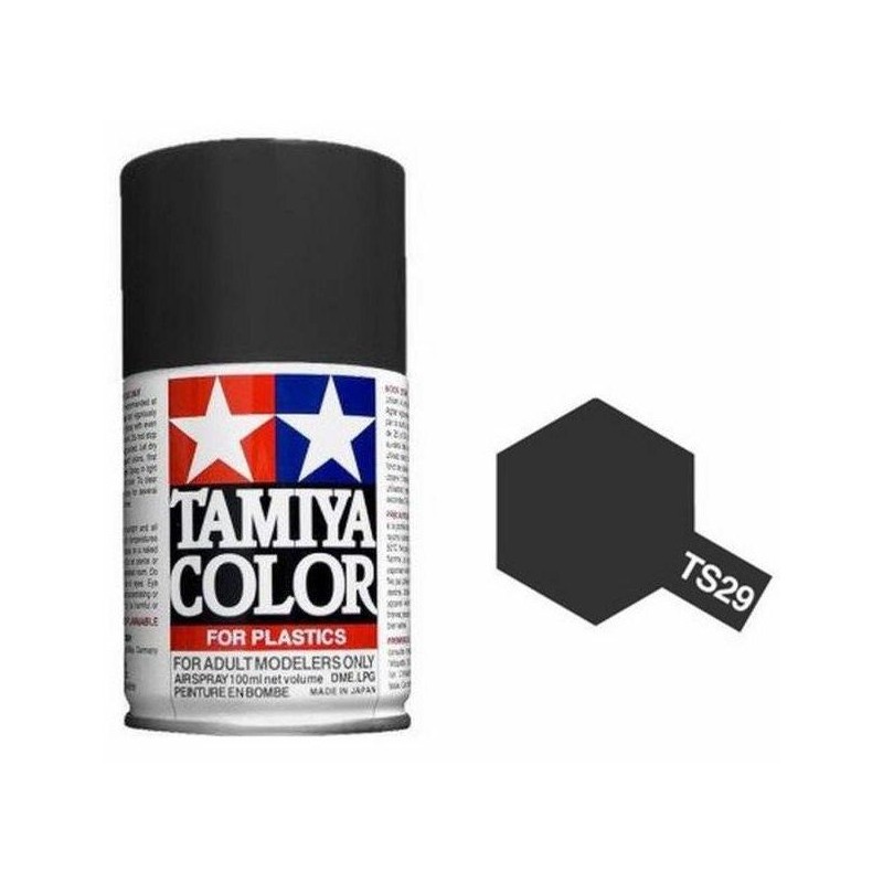 Peinture bombe Noir satiné TS29 Tamiya Tamiya 85029 - 1