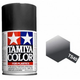 Peinture bombe Noir Métal brillant TS40 Tamiya Tamiya 85040 - 1