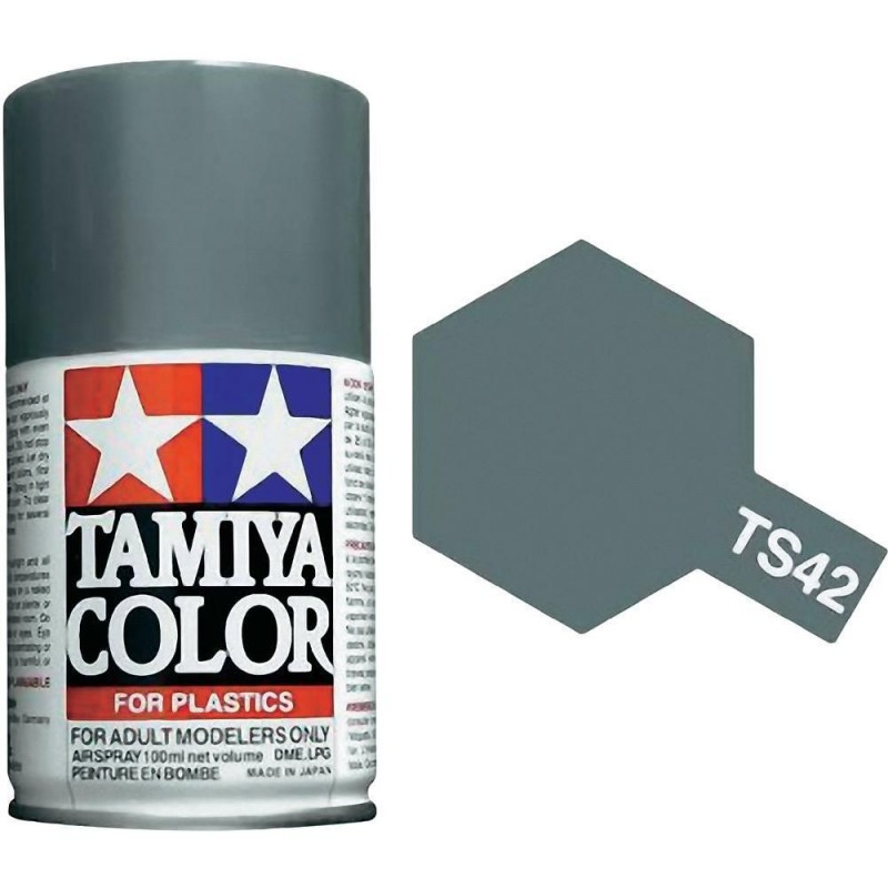 Peinture bombe Gris Clair Métal brillant TS42 Tamiya Tamiya 85042 - 1