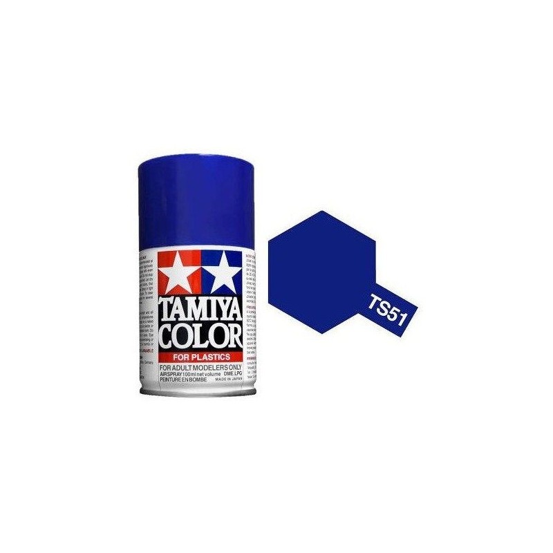 Peinture bombe Bleu Telefonica brillant TS51 Tamiya Tamiya 85051 - 1