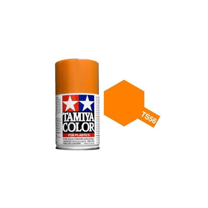 Peinture bombe Orange Vif brillant TS56 Tamiya Tamiya 85056 - 1