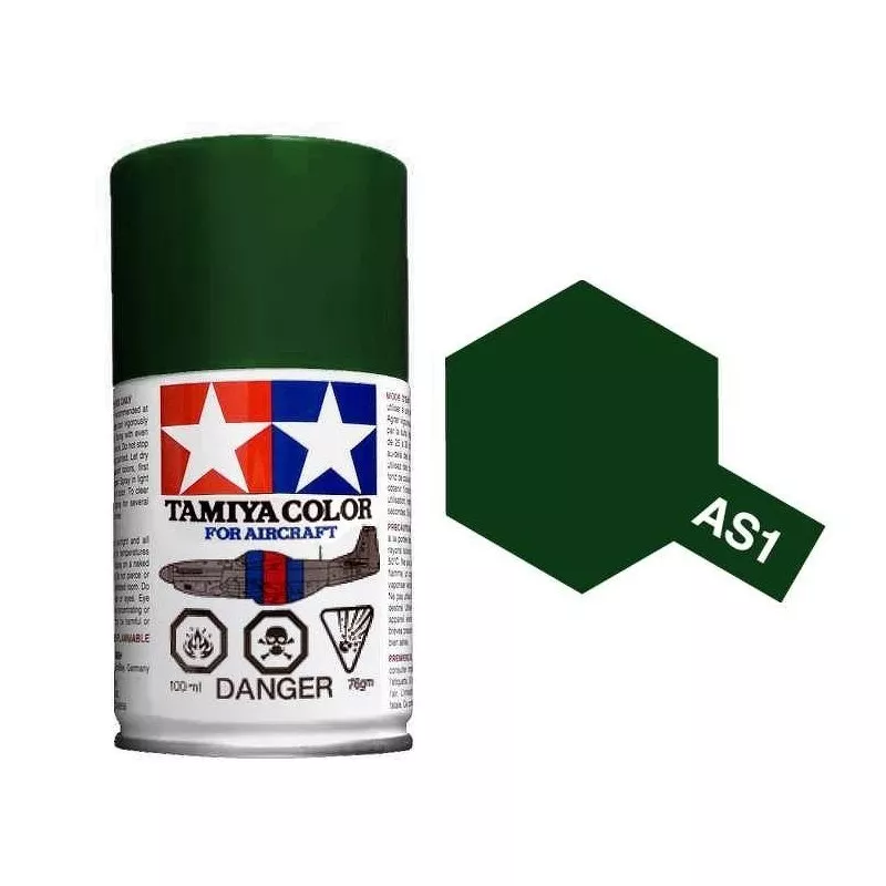 Peinture bombe Vert Foncé Marine Jap. AS1 Tamiya Tamiya 86501 - 1