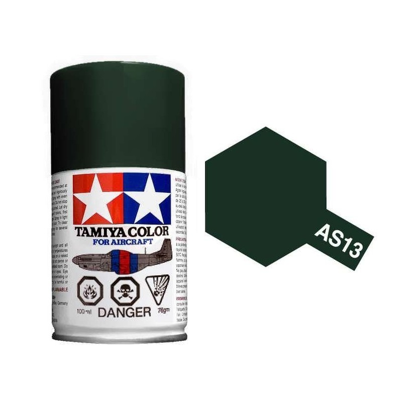 Peinture bombe Vert Foncé USAF AS13 Tamiya Tamiya 86513 - 1