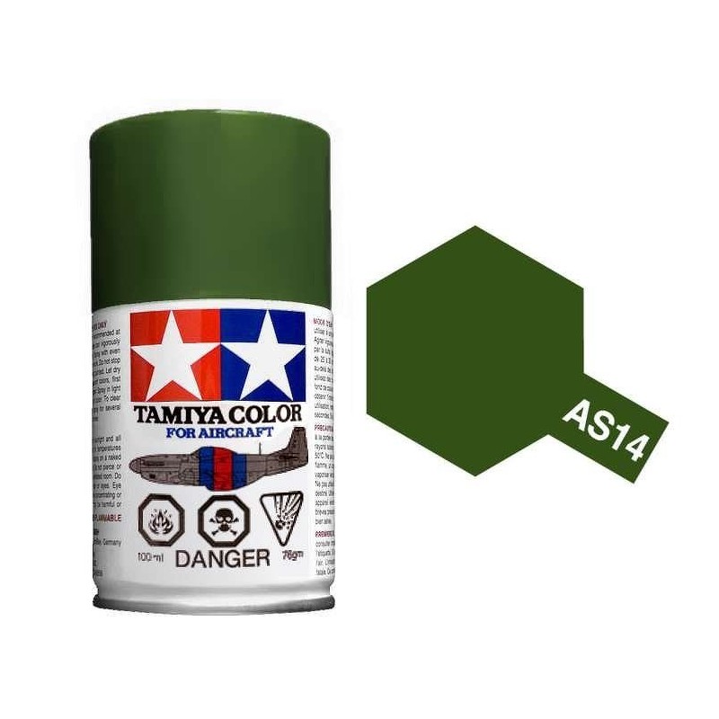 Paint bomb green Olive USAF AS14 Tamiya Tamiya 86514 - 1