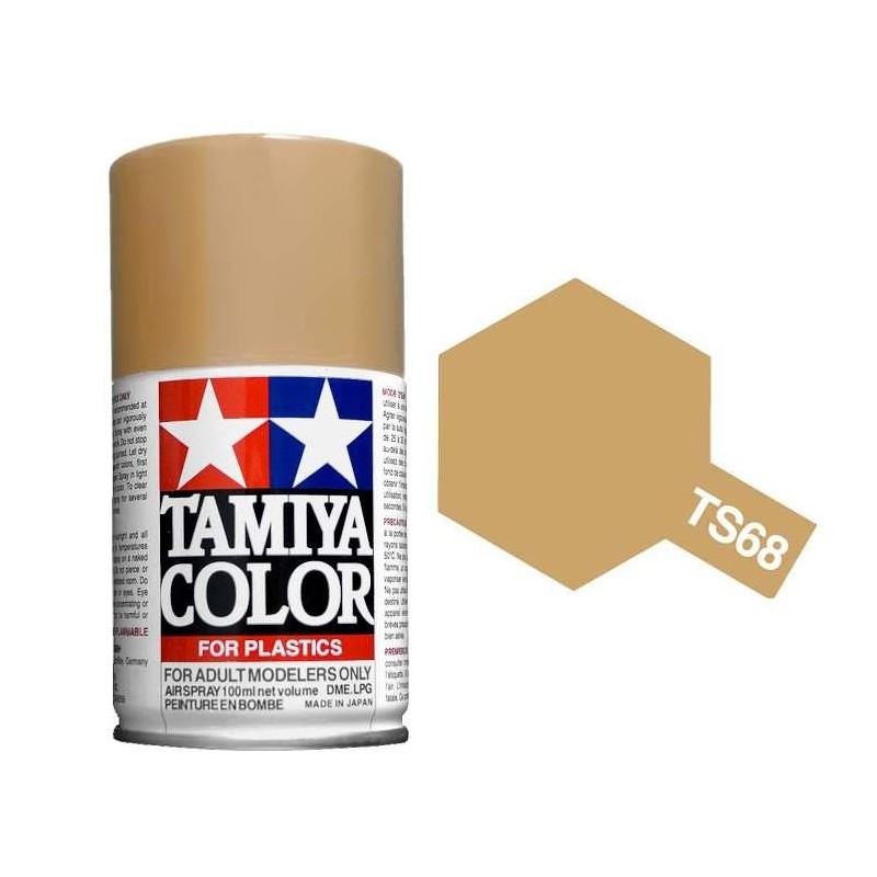 Peinture bombe Beige Pont mat TS68 Tamiya Tamiya 85068 - 1