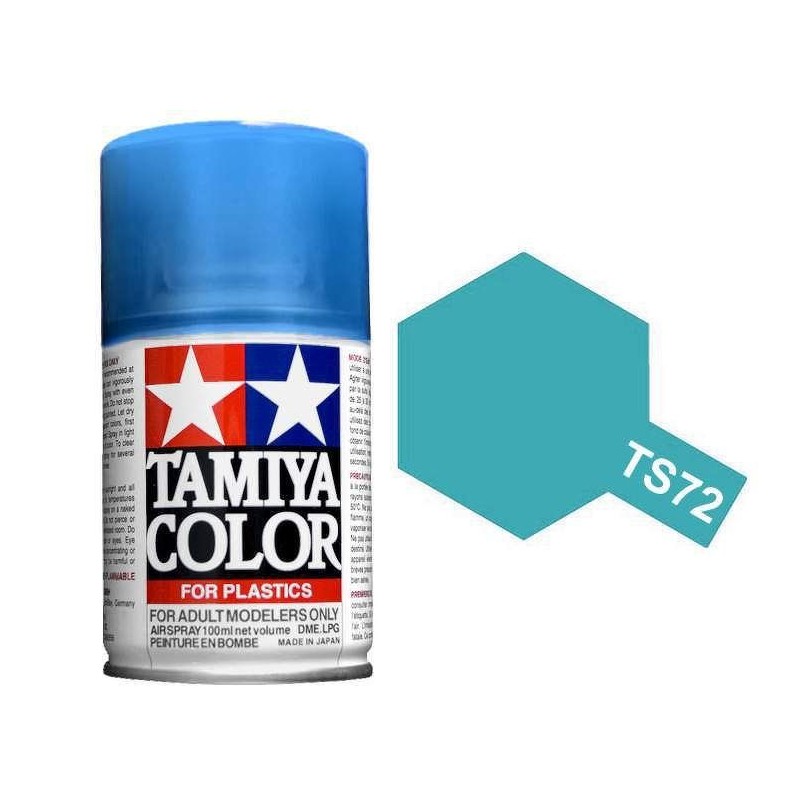Peinture bombe Bleu translucide TS72 Tamiya Tamiya 85072 - 1