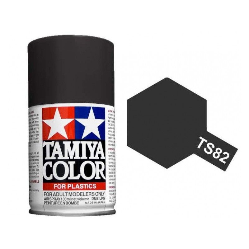 Paint bomb black rubber Matt Tamiya-TS82 Tamiya 85082 - 1