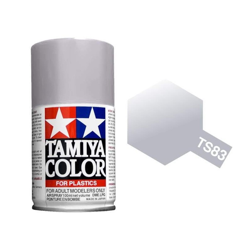 Peinture bombe Argent Métal brillant TS83 Tamiya Tamiya 85083 - 1