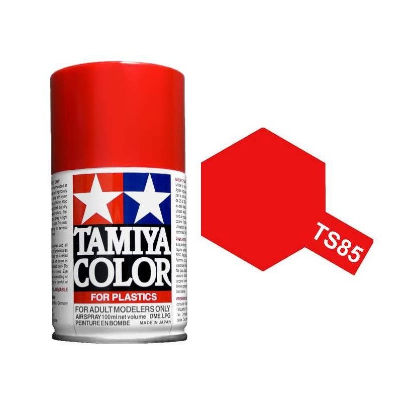 Peinture bombe Rouge Mica Vif brillant TS85 Tamiya Tamiya 85085 - 1