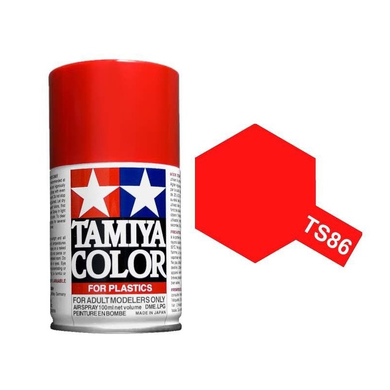 Peinture bombe Rouge brillant TS86 Tamiya Tamiya 85086 - 1
