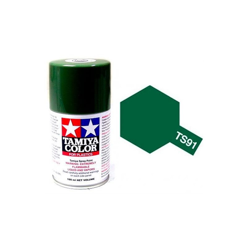 Peinture bombe Vert Foncé JGSDF TS91 Tamiya Tamiya 85091 - 1