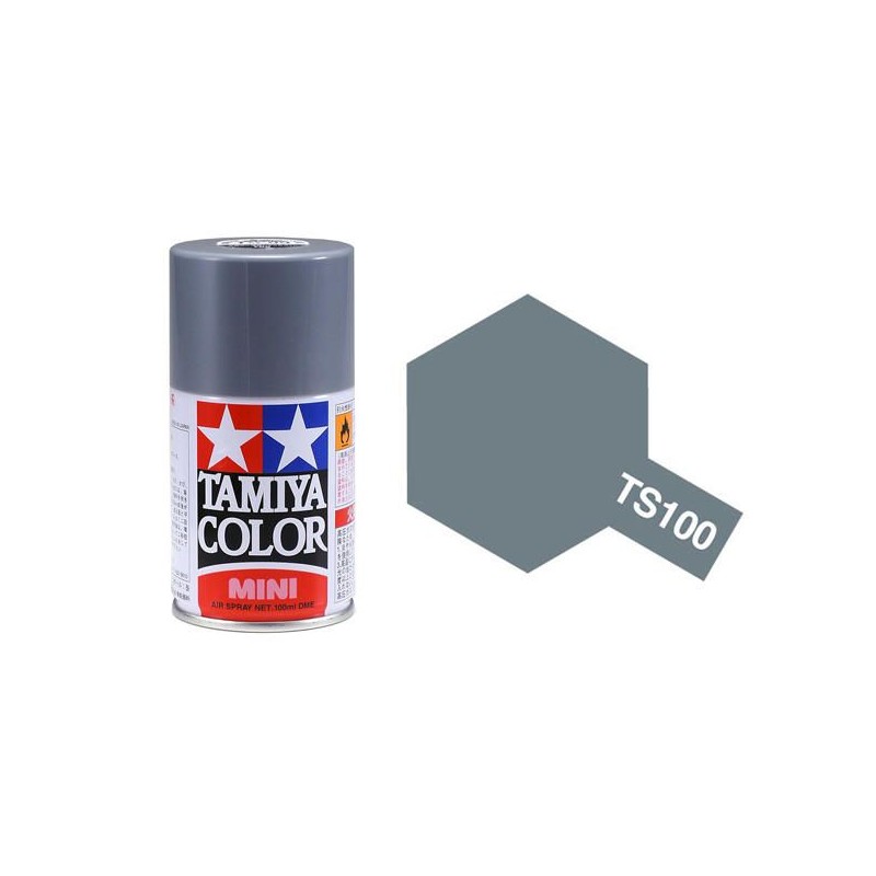 Peinture bombe Gun Metal Clair TS100 Tamiya Tamiya 85100 - 1