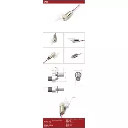 Engine Kit indoor motor + ESC 5A 1S + propeller 5x3 DW hobby DW Hobby - Dancing Wings Hobby GPS106B - 2