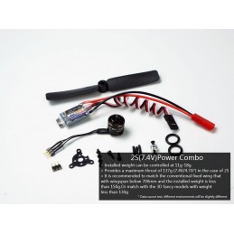 Indoor motorization Kit BLS 1106 + ESC 2S + propeller + 3 servos DW hobby DW Hobby - Dancing Wings Hobby ACM1106SV-2S - 2