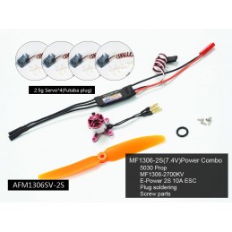 Indoor motorization Kit BLS 1306 + ESC 2S + propeller + 4 servos DW hobby DW Hobby - Dancing Wings Hobby ACM1306SV-2S - 1