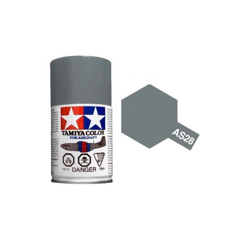 Peinture bombe Gris moyen AS28 Tamiya Tamiya 86528 - 1