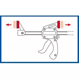 Siva 100mm Fast Tightening Bar Pinch Siva SV-20S - 2