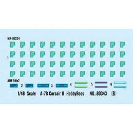 A - 7B Corsair II Hobby Boss 1/48 Hobby Boss HB80343 - 4