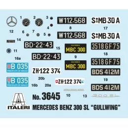 Mercedes Benz 300 SL Gull Wing 1/24 Italeri Italeri I3645 - 3